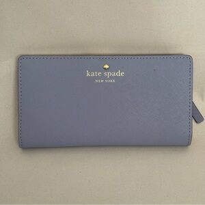 Kate Spade Mikas Pond Stacy Light Purple Lavender Leather Wallet